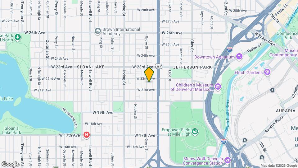 2126 Grove St Map and Location Details