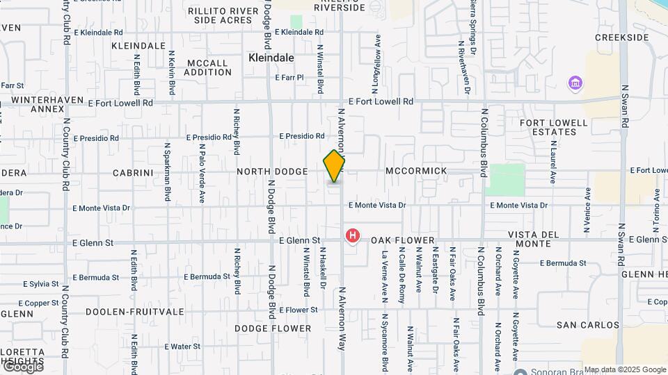2935-2953 N Alvernon Way Map and Location Details