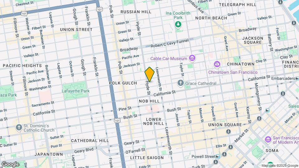 1224 Hyde St Map and Location Details