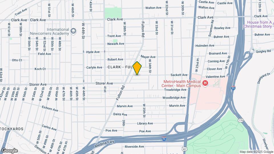 3607 Sackett Ave Map and Location Details