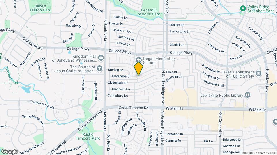 1666 Clarendon Dr Map and Location Details