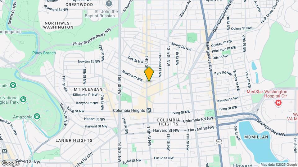 3409 14th St NW Map and Location Details