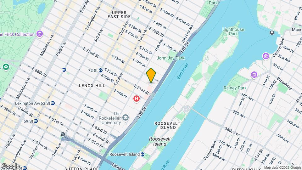 525 E 72nd St Map and Location Details