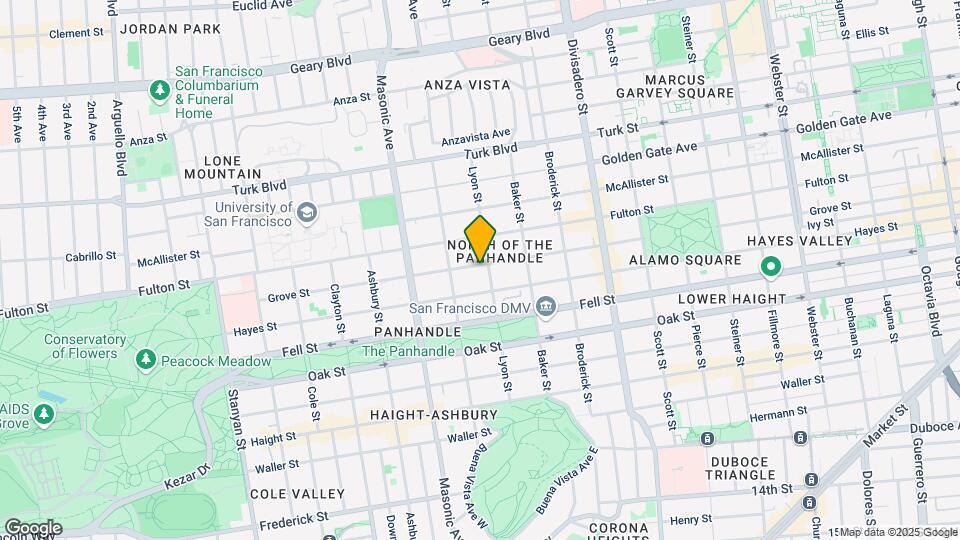 1603 Grove St Map and Location Details