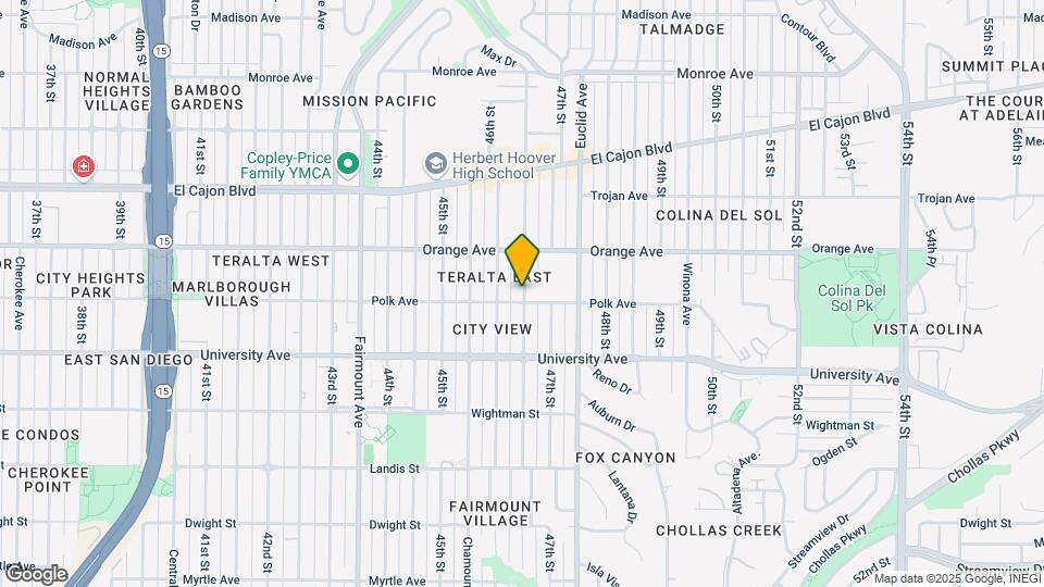 4114 Menlo Ave, Unit 1.1 Map and Location Details