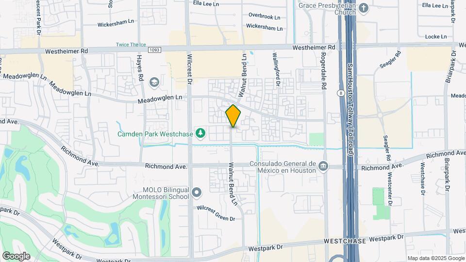 3035 Walnut Bend Ln Mapa y Detalles de la Ubicación