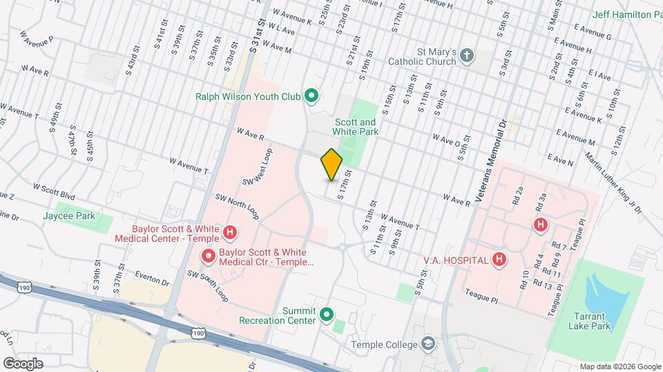1909 S 19th St Map and Location Details