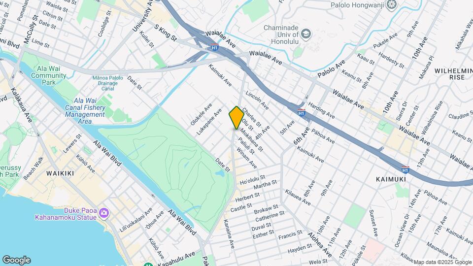 837 Kapahulu Ave Map and Location Details