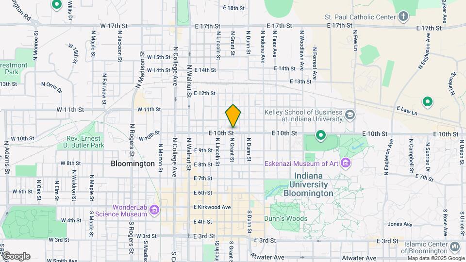 602 N Grant St Map and Location Details