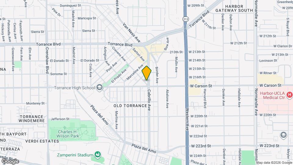 Cabrillo Ave Apartments Map and Location Details