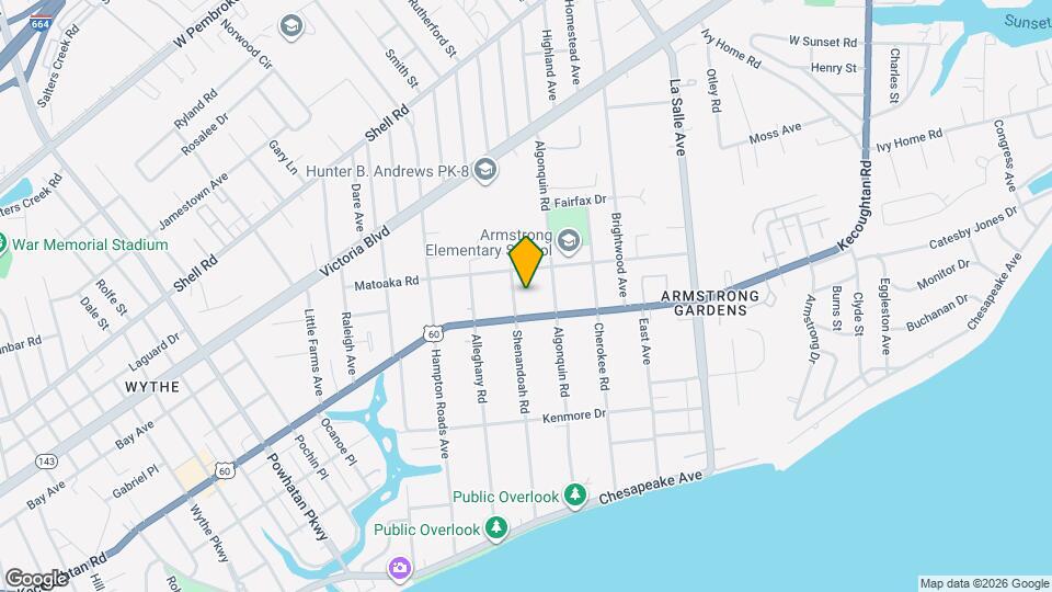 210 Shenandoah Rd Map and Location Details