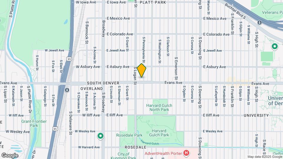 2079 S Pennsylvania St Map and Location Details