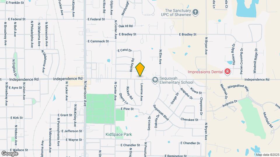 1310 E Independence St Map and Location Details