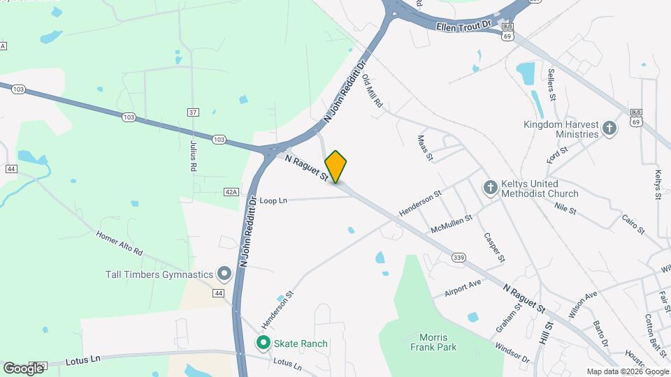 2503 N Raguet St Map and Location Details