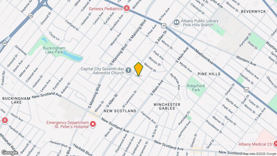 326D Cortland St Map and Location Details