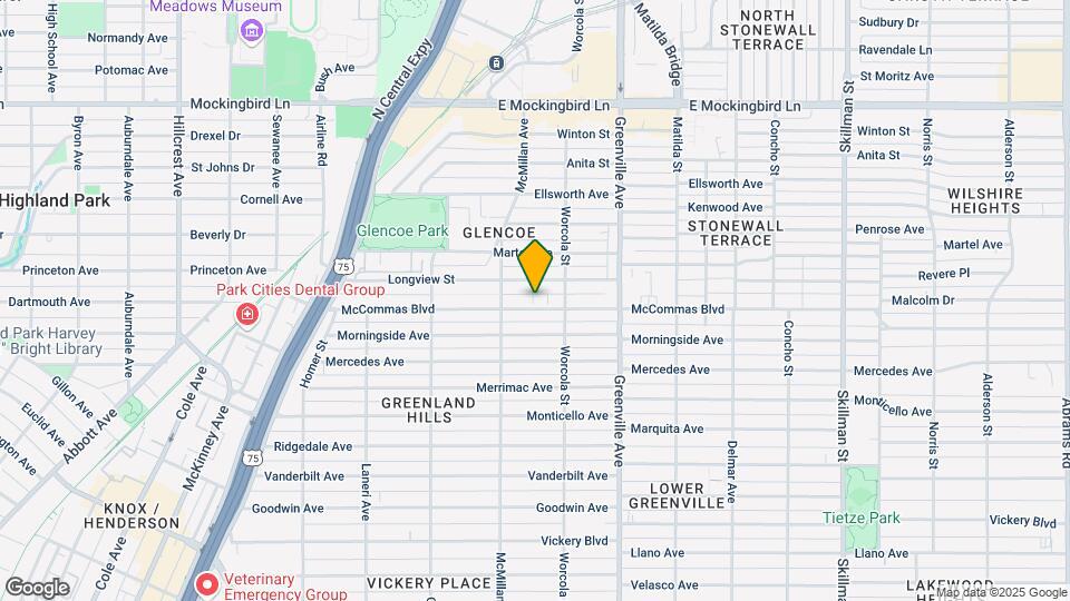 5527 McCommas Blvd Map and Location Details