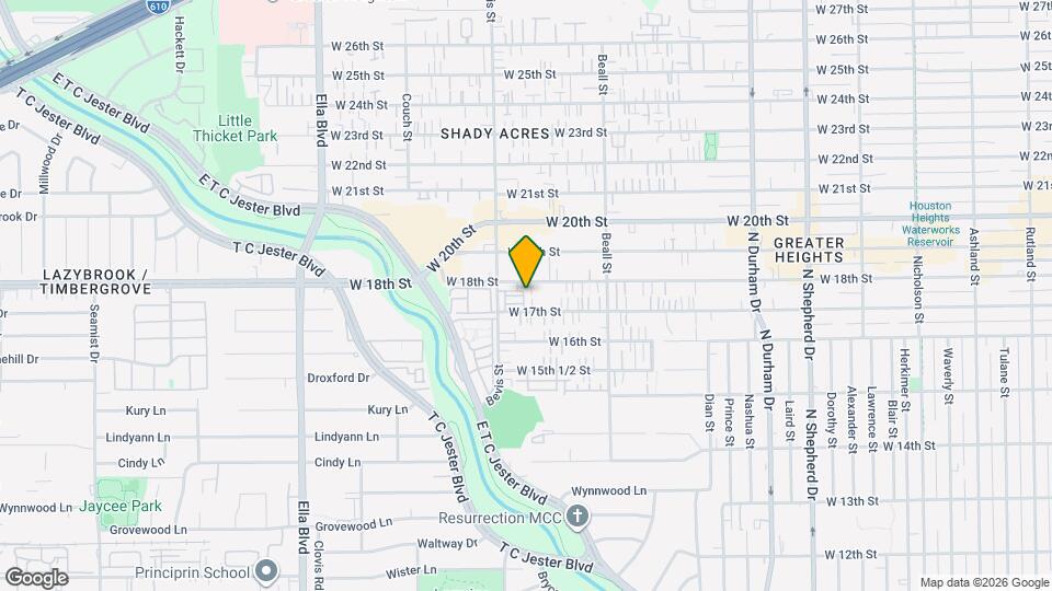 1247 W 17th St Map and Location Details