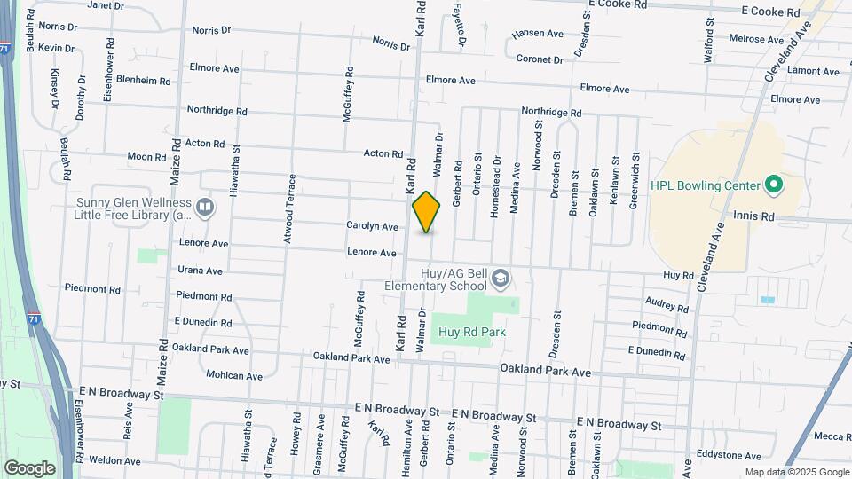 3425 Walmar Dr Map and Location Details