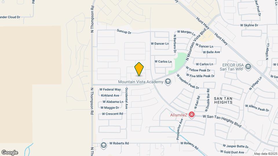 4564 W Saddlebush Way Mapa y Detalles de la Ubicación