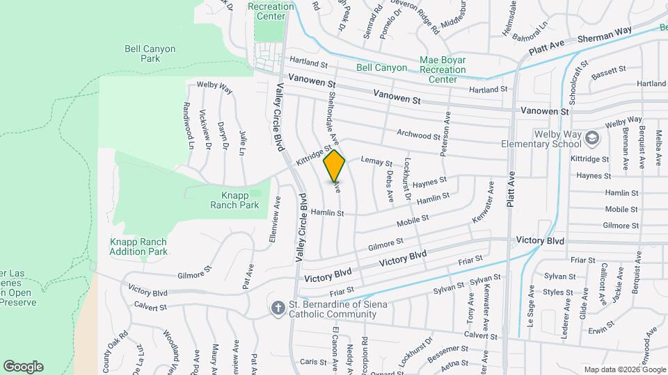 6543 Neddy Ave Map and Location Details