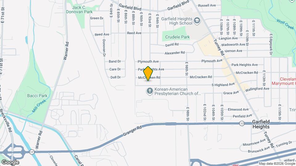9203 S Highland Ave Mapa y Detalles de la Ubicación