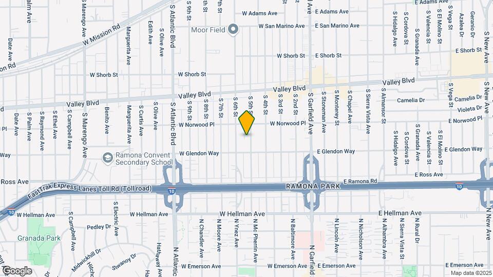 1621 S 5th St Mapa y Detalles de la Ubicación