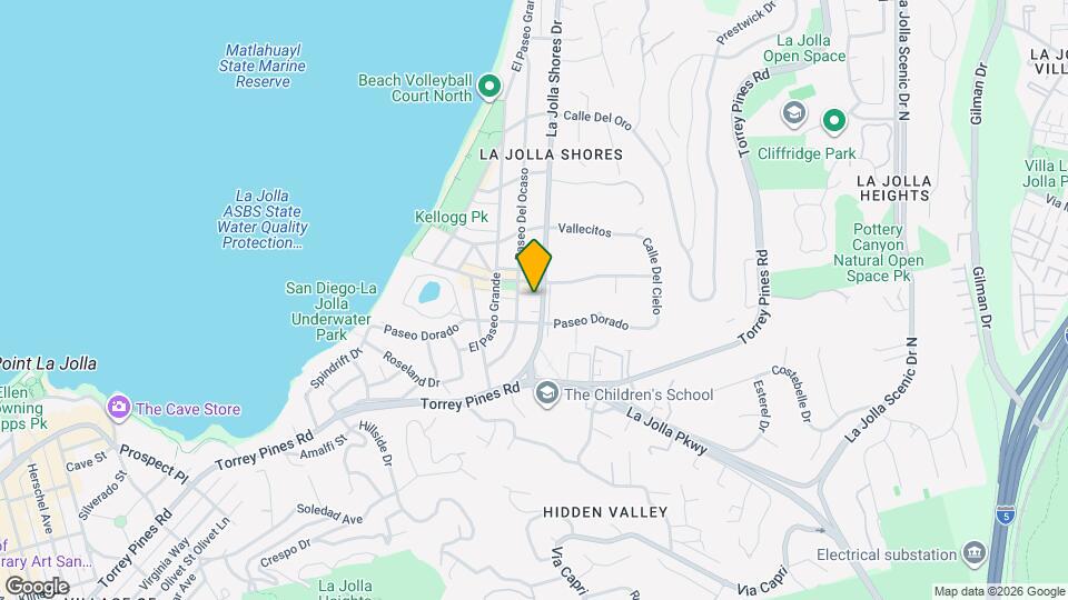 8034 La Jolla Shores Dr Map and Location Details