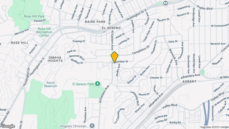 2914 N Eastern Ave Map and Location Details