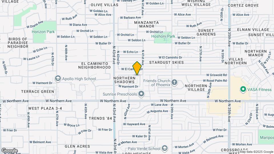 4121 W Griswold Rd Map and Location Details