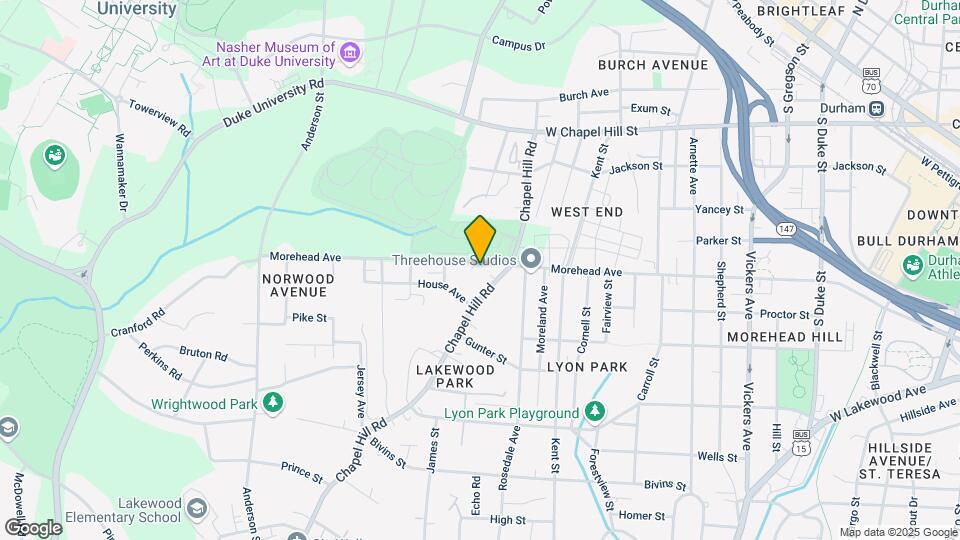 1727 Morehead Ave Map and Location Details