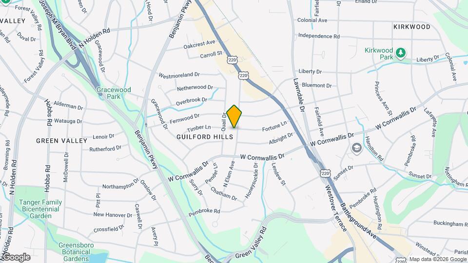 1207 N Elam Ave Map and Location Details