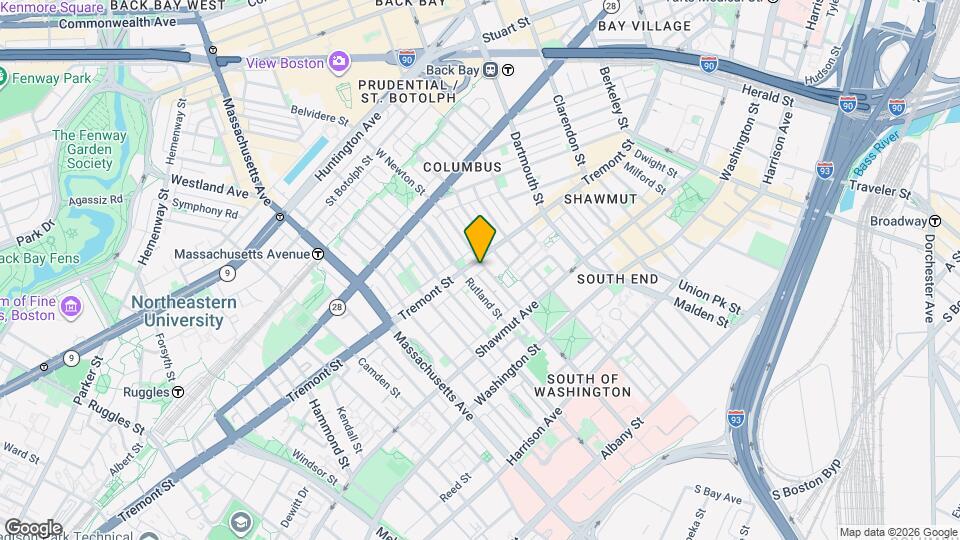 678 Tremont St, Unit 4 Mapa y Detalles de la Ubicación