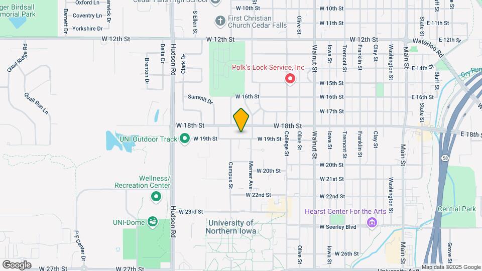 1217 W 19th St Map and Location Details