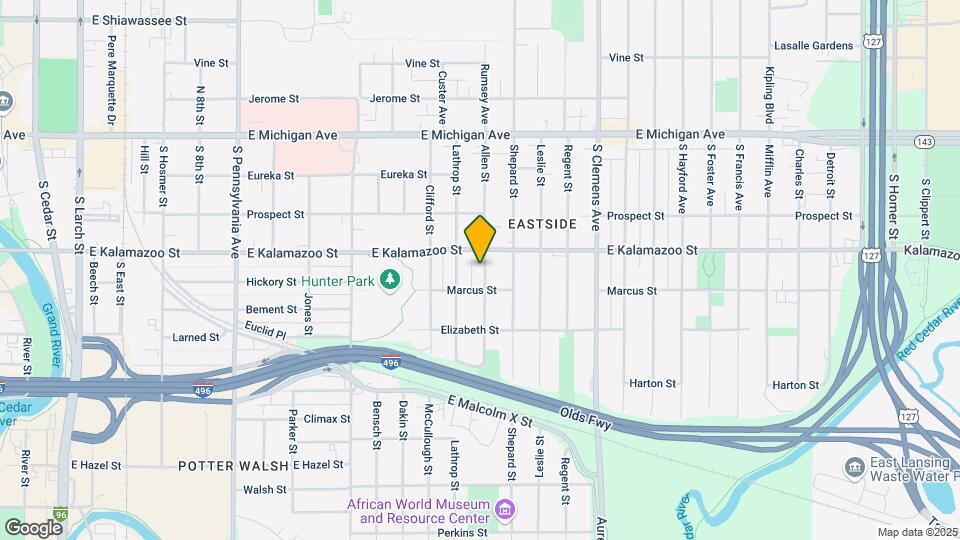 414 Allen St Map and Location Details