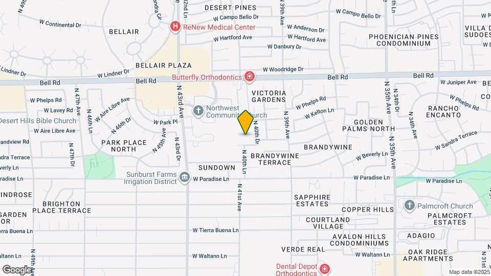 4043 W Aire Libre Ave Map and Location Details