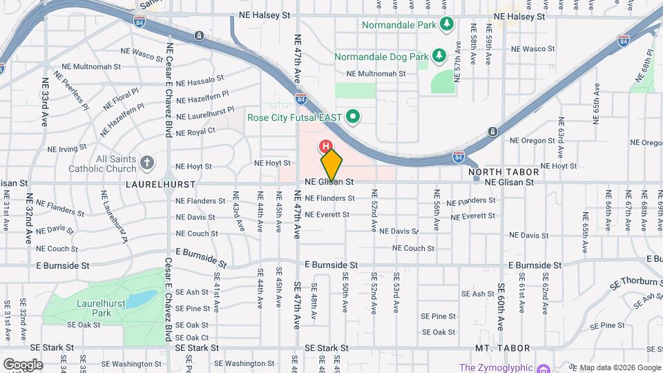 4840 NE Glisan St Mapa y Detalles de la Ubicación