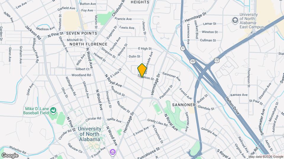 668 Simpson St Map and Location Details