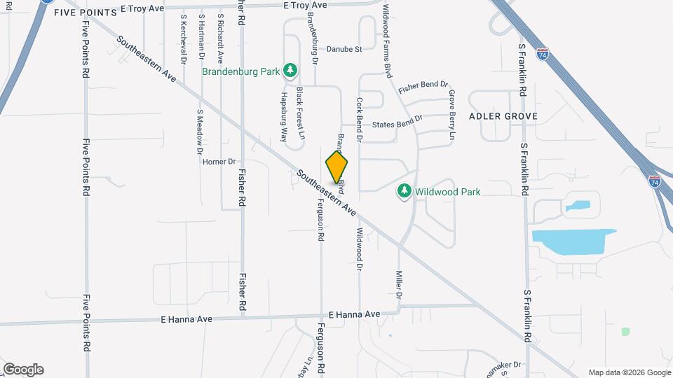 3608 Brandenburg Blvd Map and Location Details