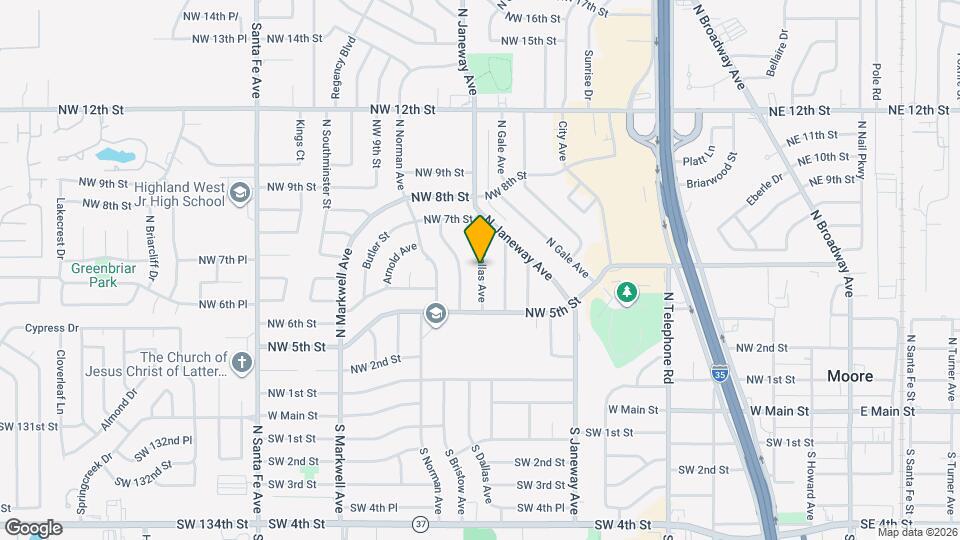 701 N Dallas Ave Map and Location Details