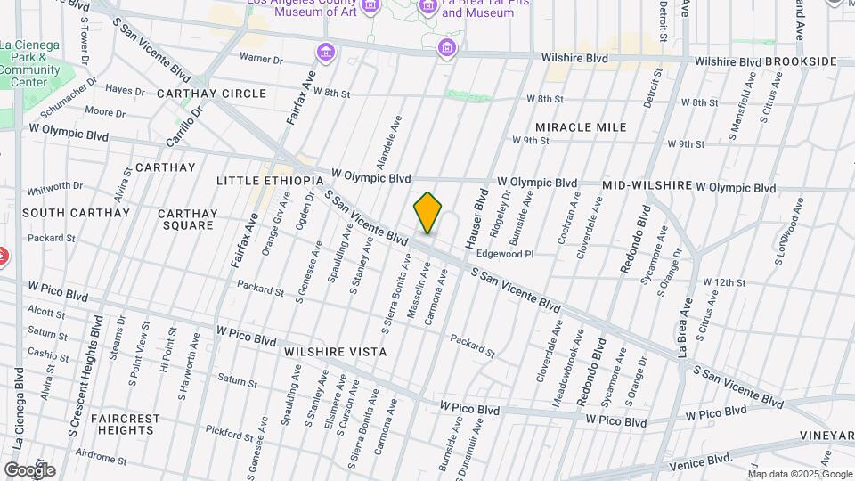 5707 San Vicente Blvd, Unit #1 Map and Location Details