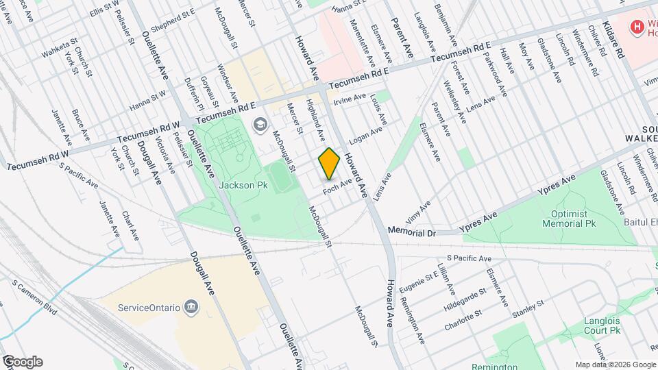 410 Foch Ave Map and Location Details