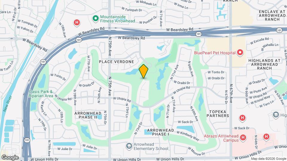 19638 N 73rd Ave Map and Location Details