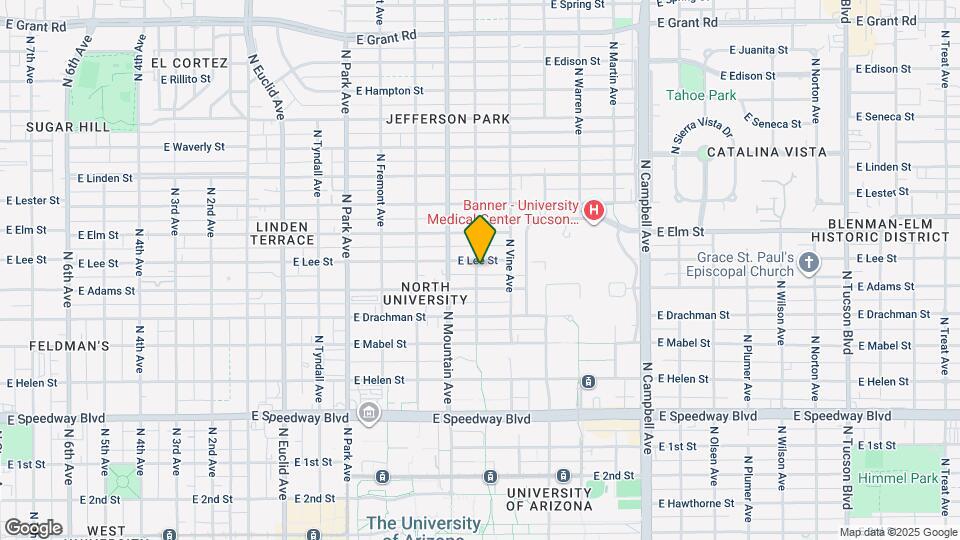 1402 E Lee St, Unit #2 Map and Location Details