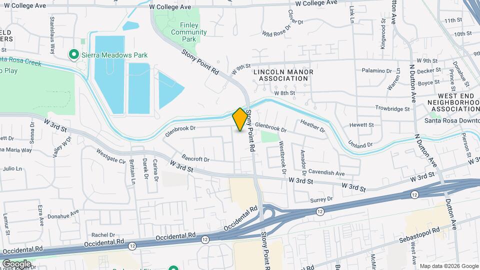 1706 Glenbrook Dr Map and Location Details