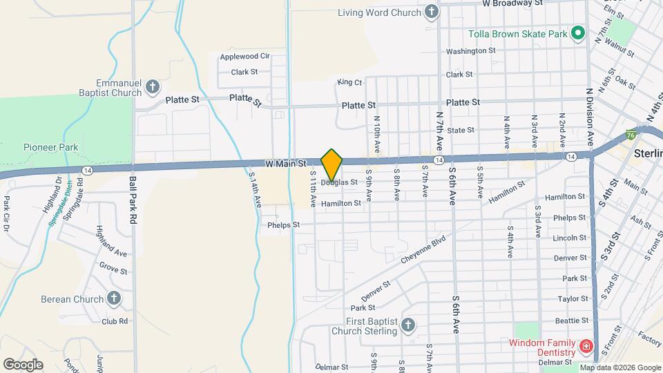 1007 Douglas St Map and Location Details