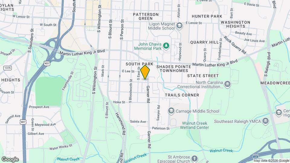 543 Bragg St Mapa y Detalles de la Ubicación