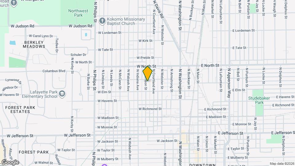 1126 N Morrison St Map and Location Details