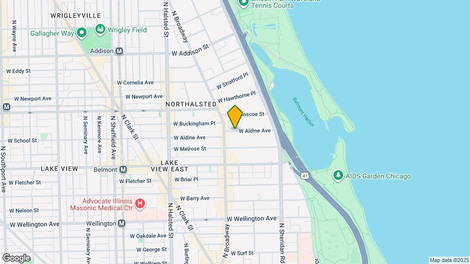 535 W Aldine Ave Mapa y Detalles de la Ubicación