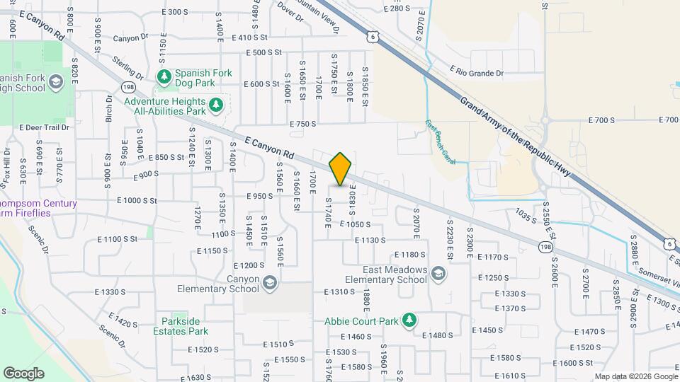1788 E 920 S, Unit 4203 Map and Location Details