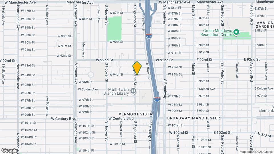 9404 S Figueroa St Mapa y Detalles de la Ubicación